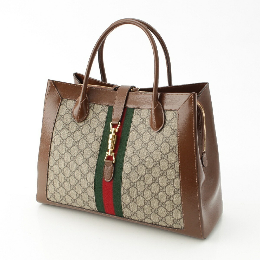Gucci Handbag Brown Line Supreme Jackie GG Sherry Shoulder